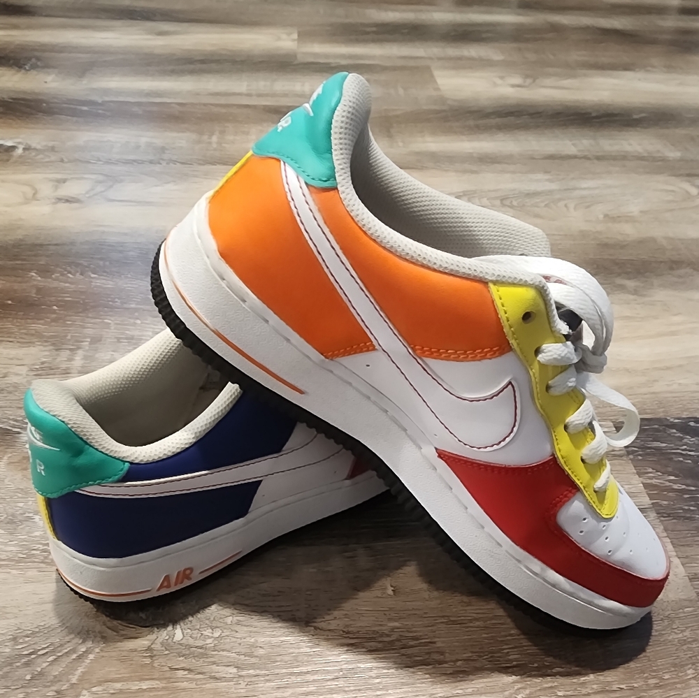 Nike Air Force 1 Low "Rubik's Cube" FN6840-657 Blue/Red/Yellow Men’s Sizes